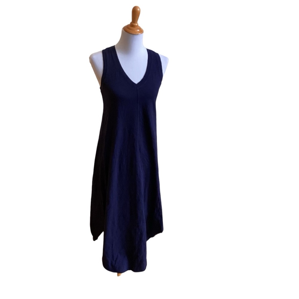 GAP Long Navy Blue Sleeveless Cotton Dress NWT Misses size XS - Picture 2 of 6